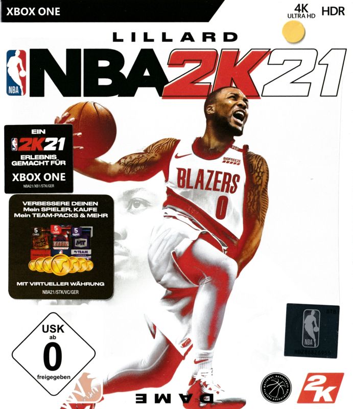 NBA 2K21 box art for Xbox One